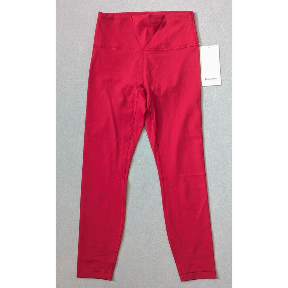 NWT lululemon Wunder Train No Line 25" Oxford Red Size 8